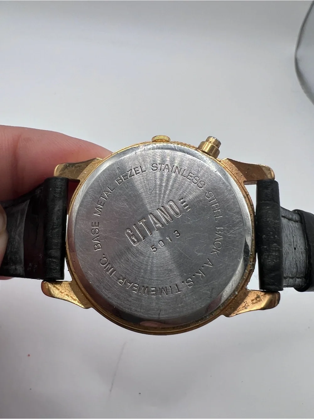 Vintage Disney Mickey Mouse Lorus Watch V671-6150 Gold Tone Untested